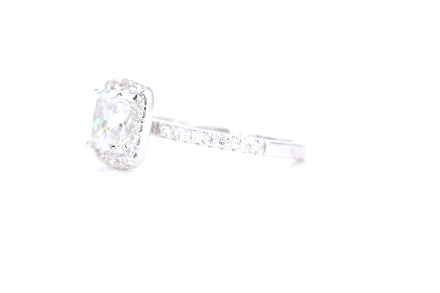 Cushion Halo Diamond Ring