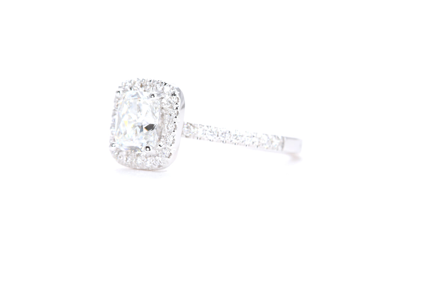 Cushion Halo Diamond Ring