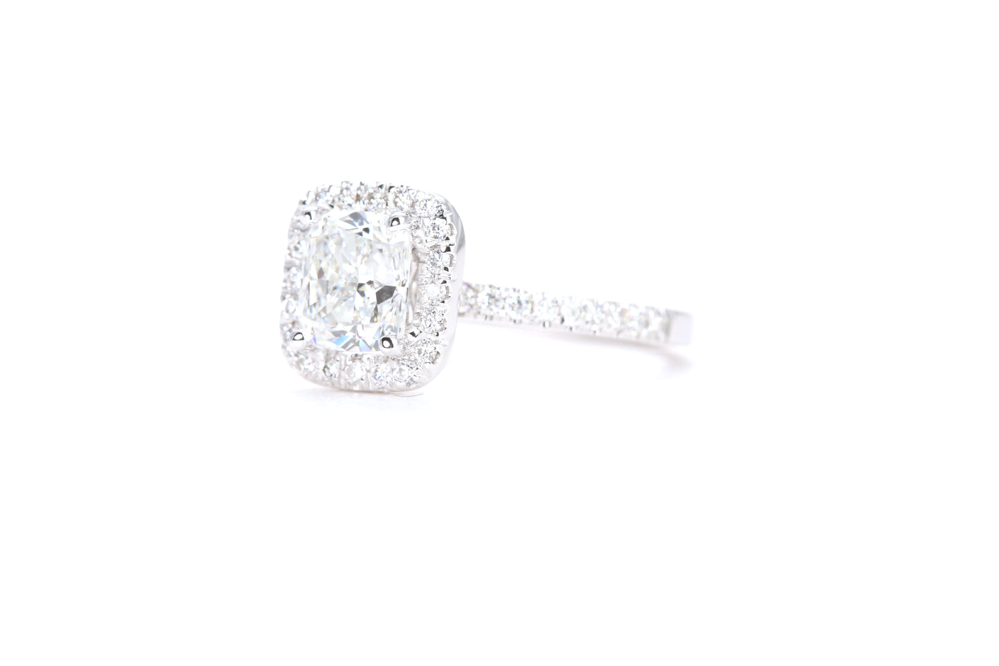 Cushion Halo Diamond Ring