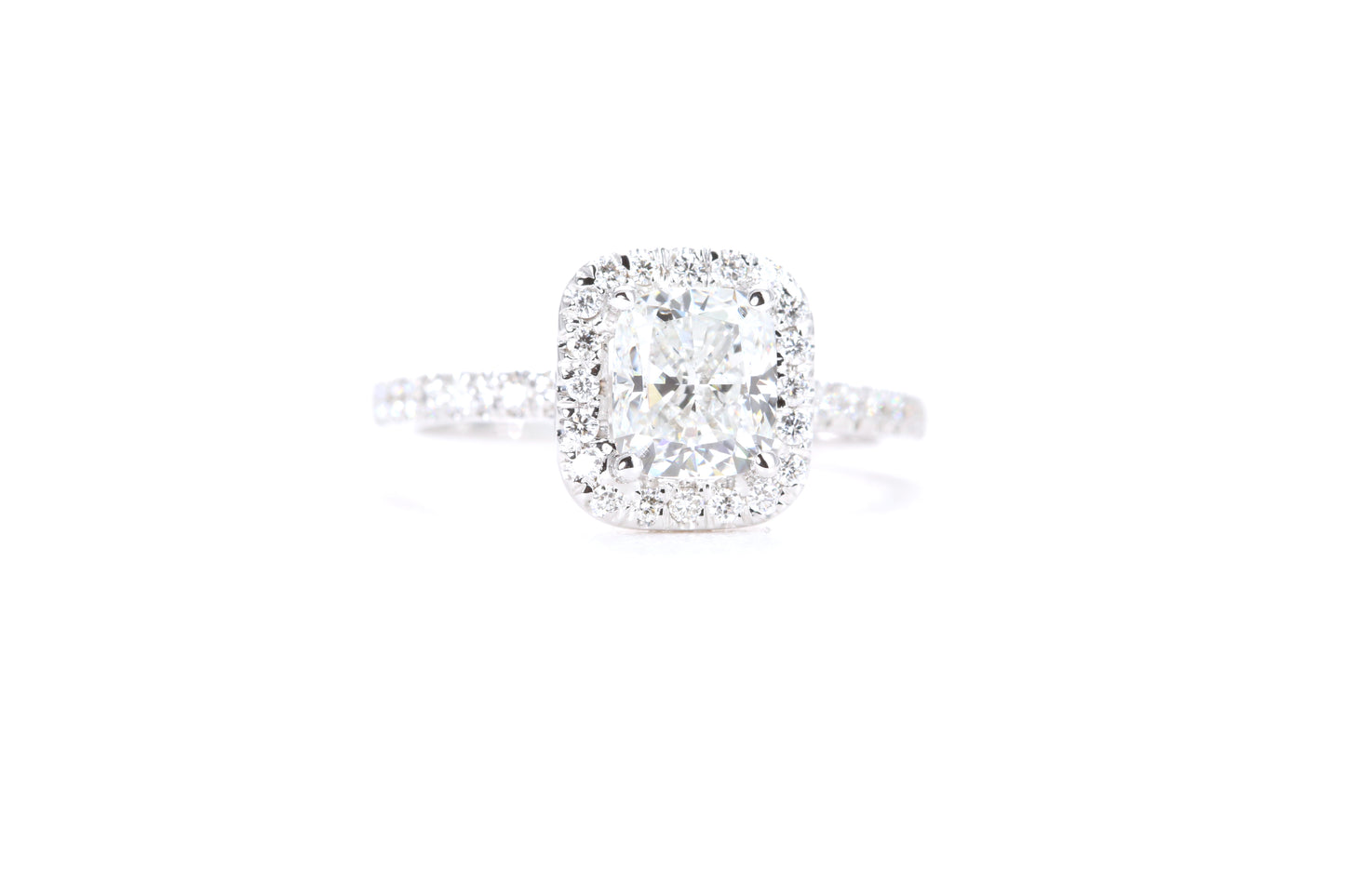 Cushion Halo Diamond Ring