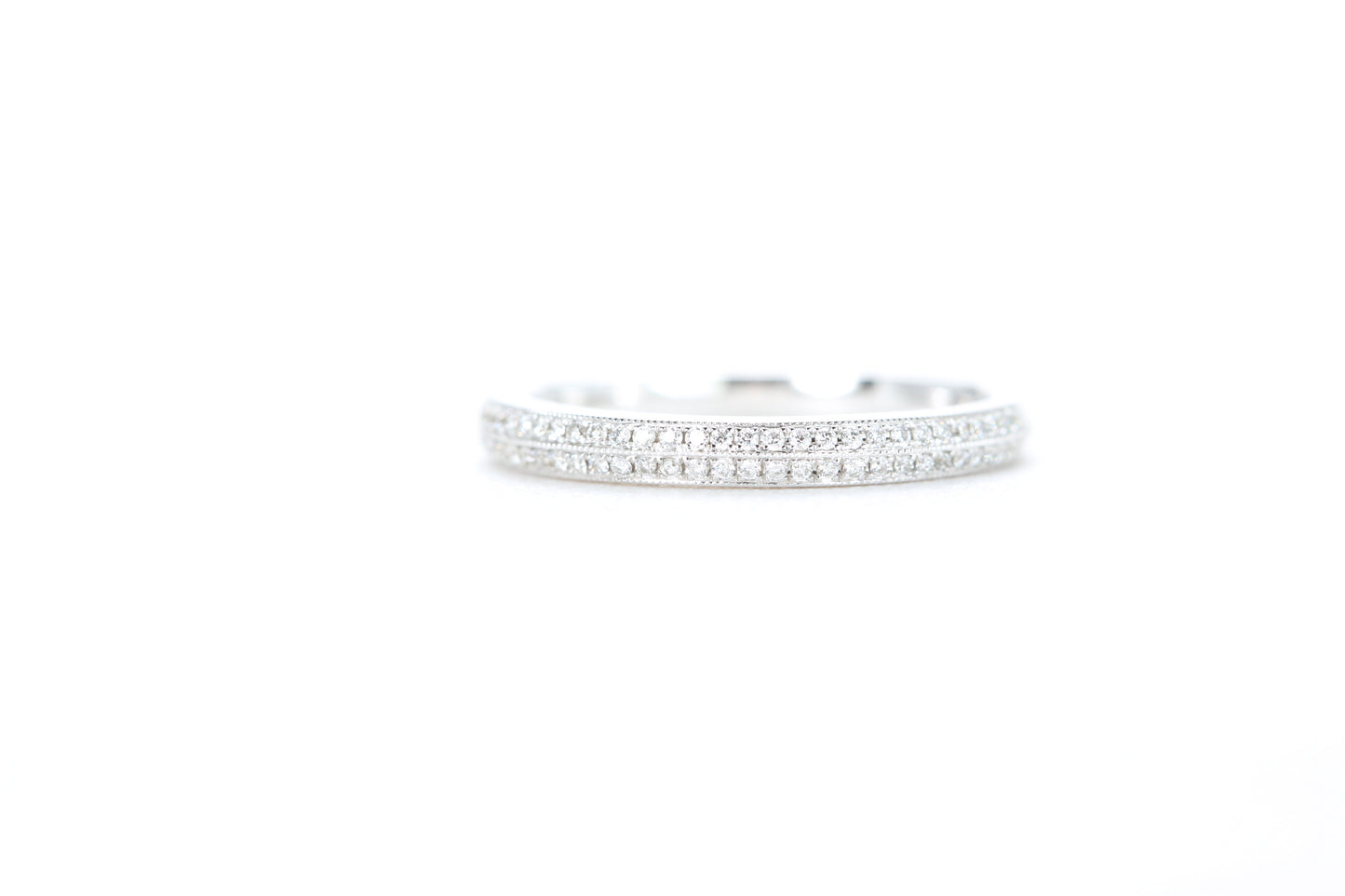 Double Row Pavé Diamond Ring