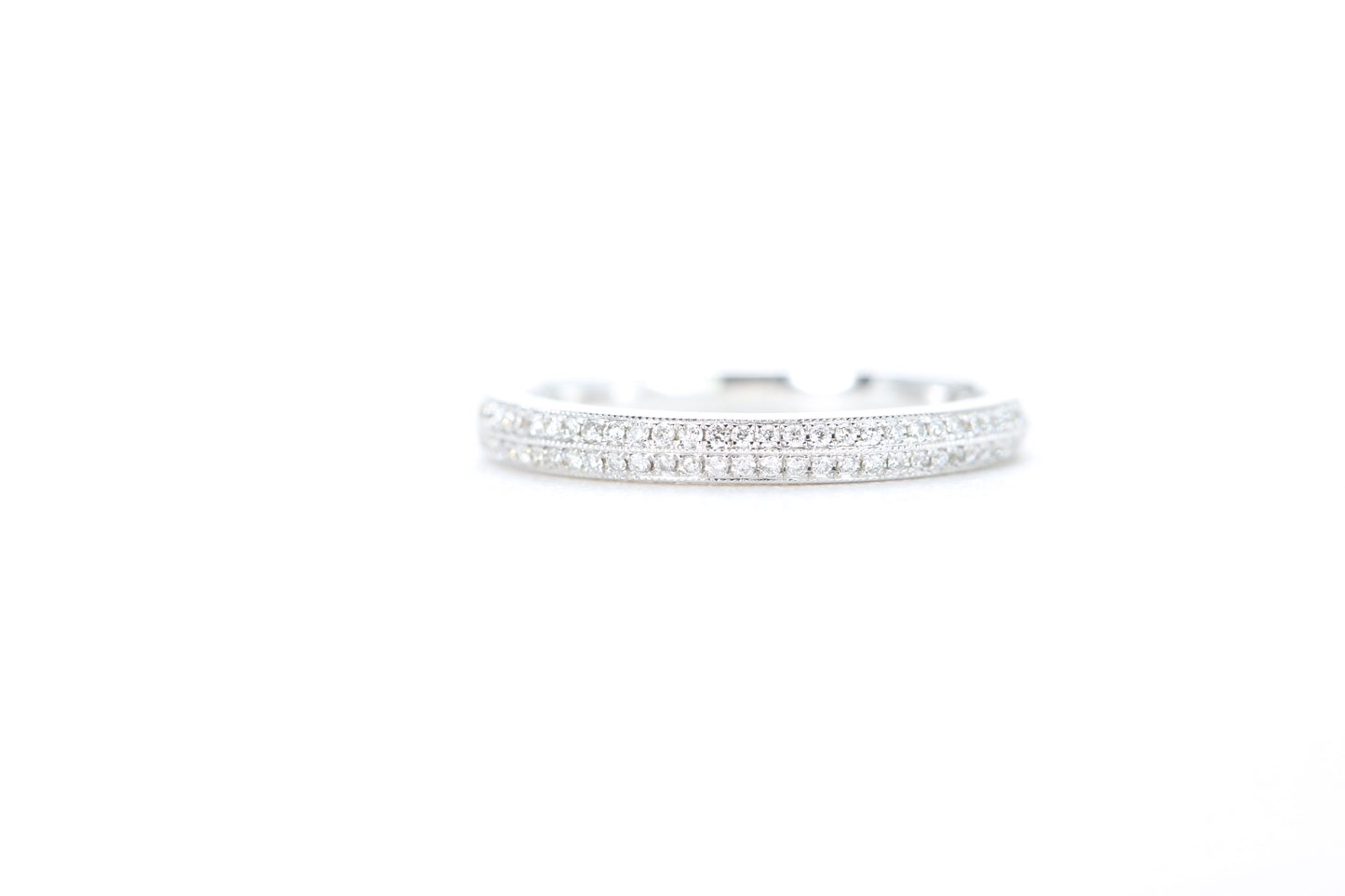 Double Row Pavé Diamond Ring