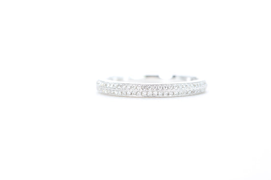 Double Row Pavé Diamond Ring