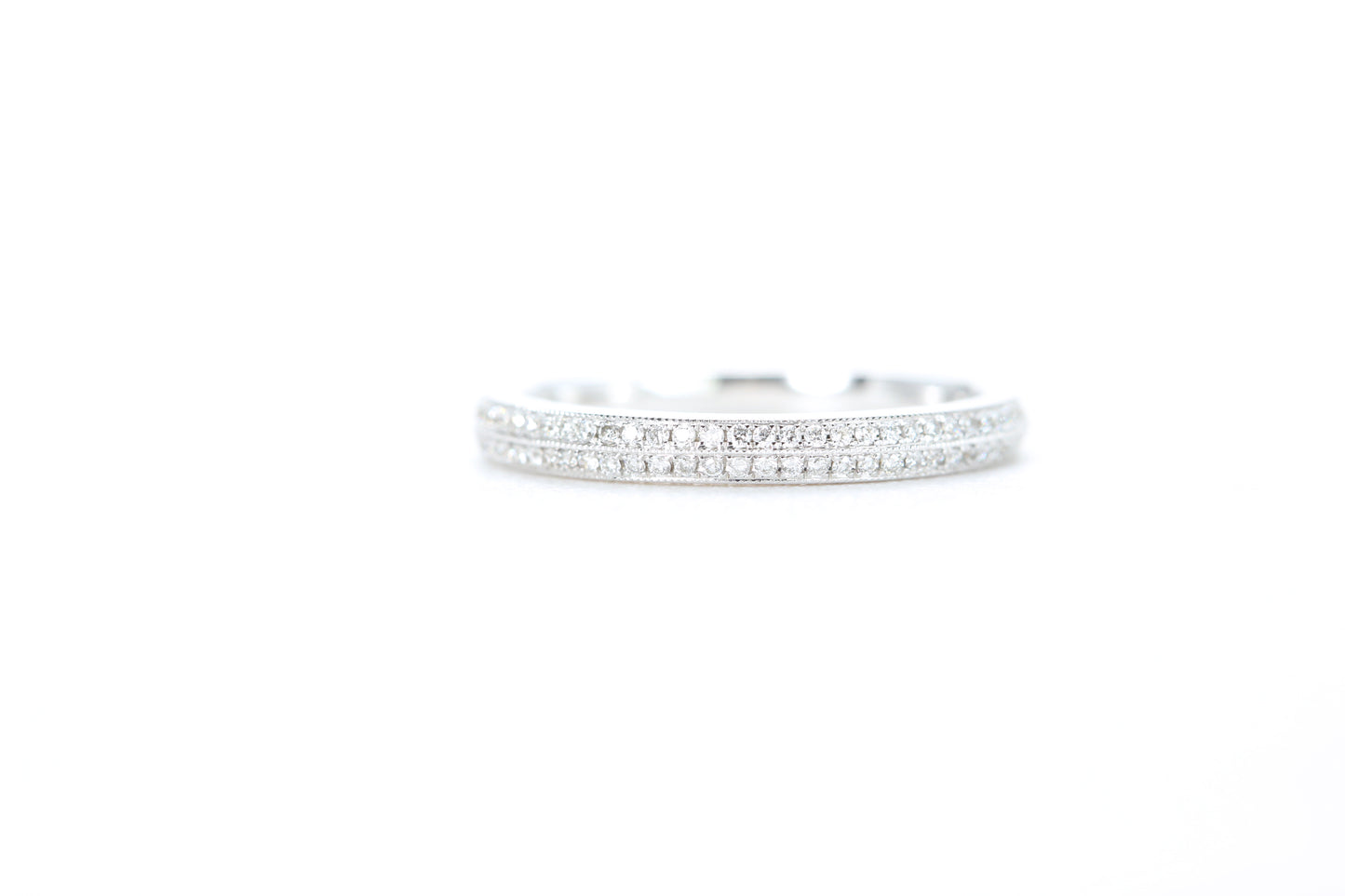 Double Row Pavé Diamond Ring