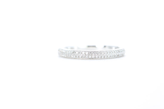 Double Row Pavé Diamond Ring