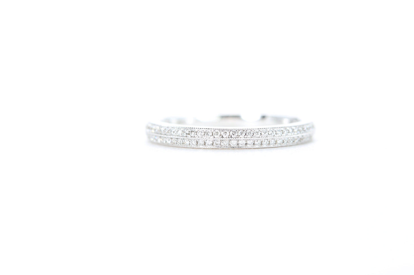 Double Row Pavé Diamond Ring