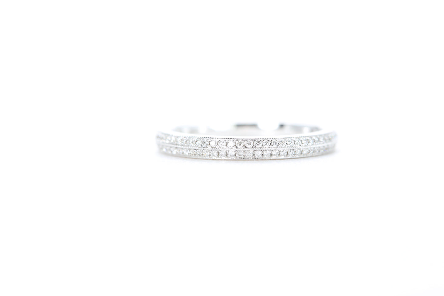Double Row Pavé Diamond Ring