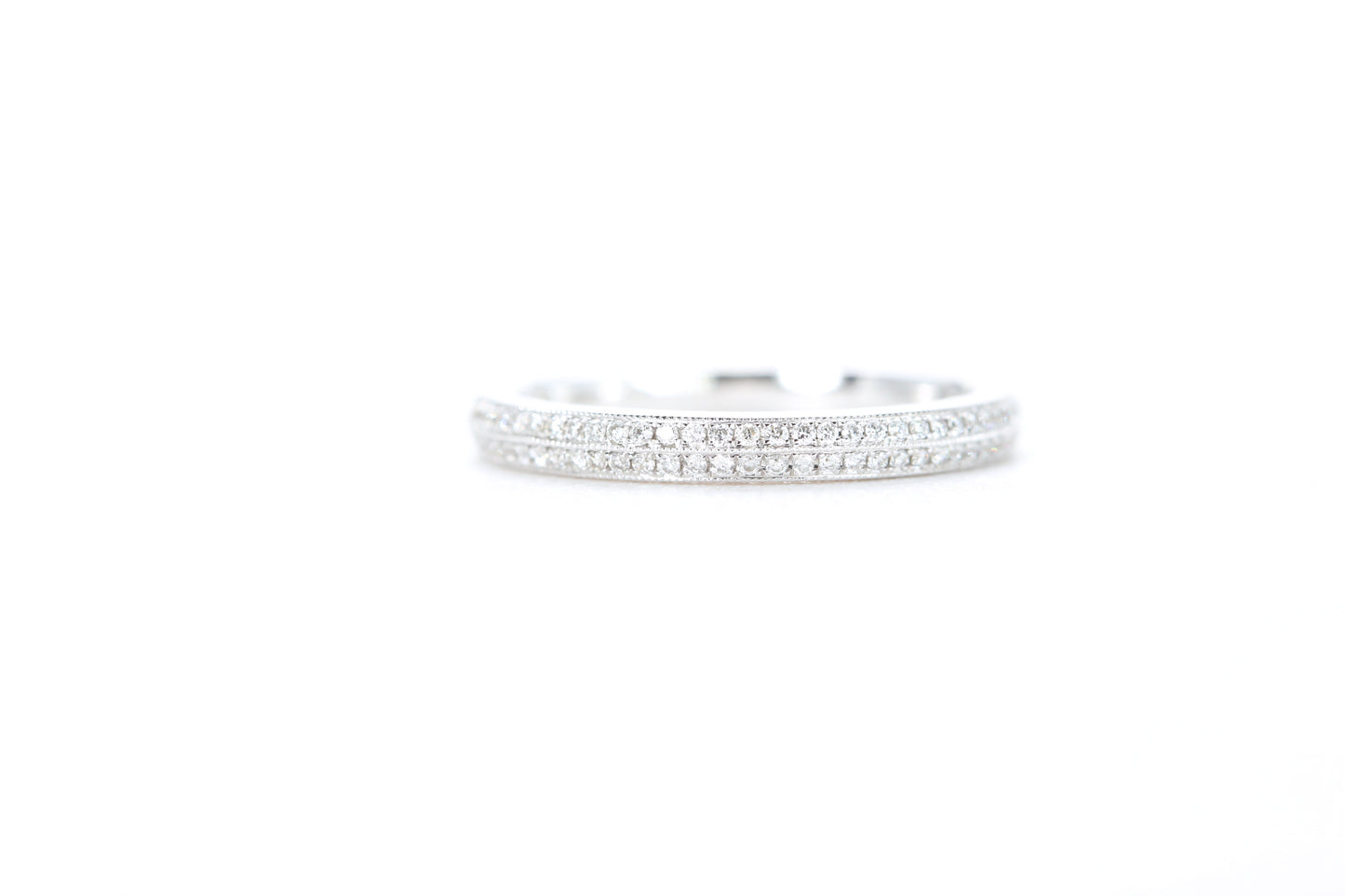 Double Row Pavé Diamond Ring