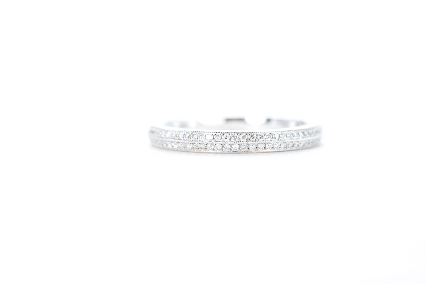Double Row Pavé Diamond Ring