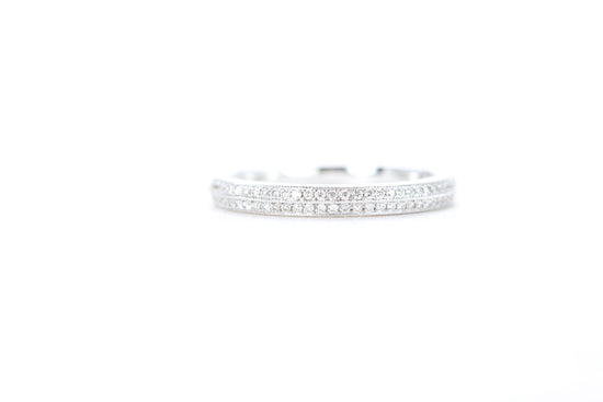 Double Row Pavé Diamond Ring