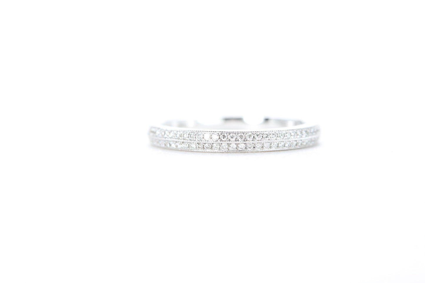 Double Row Pavé Diamond Ring