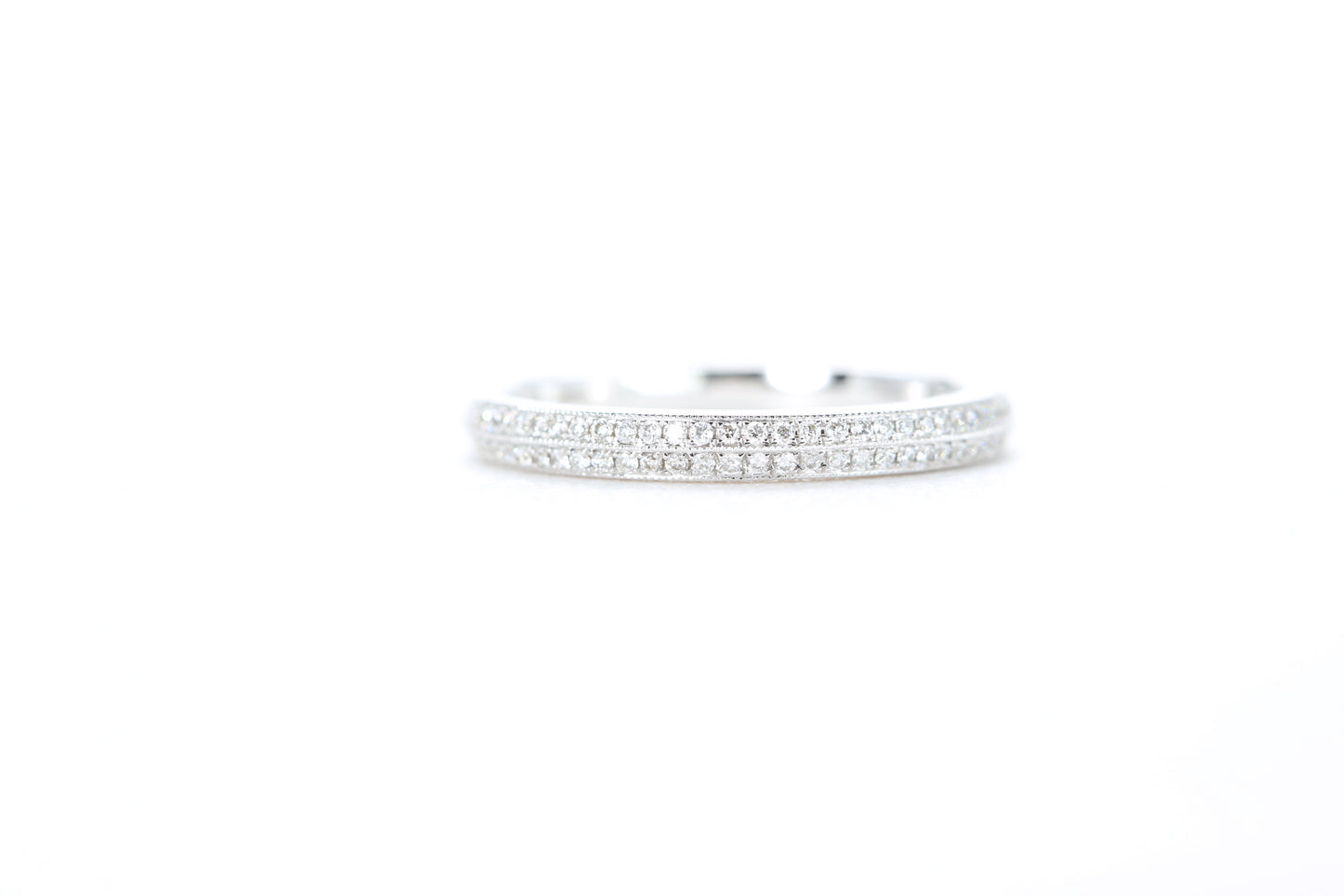 Double Row Pavé Diamond Ring