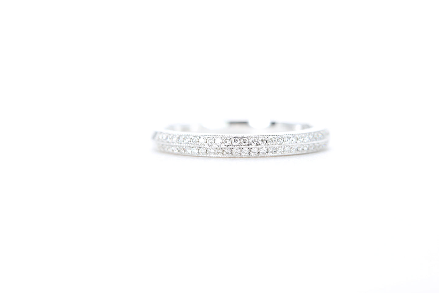 Double Row Pavé Diamond Ring
