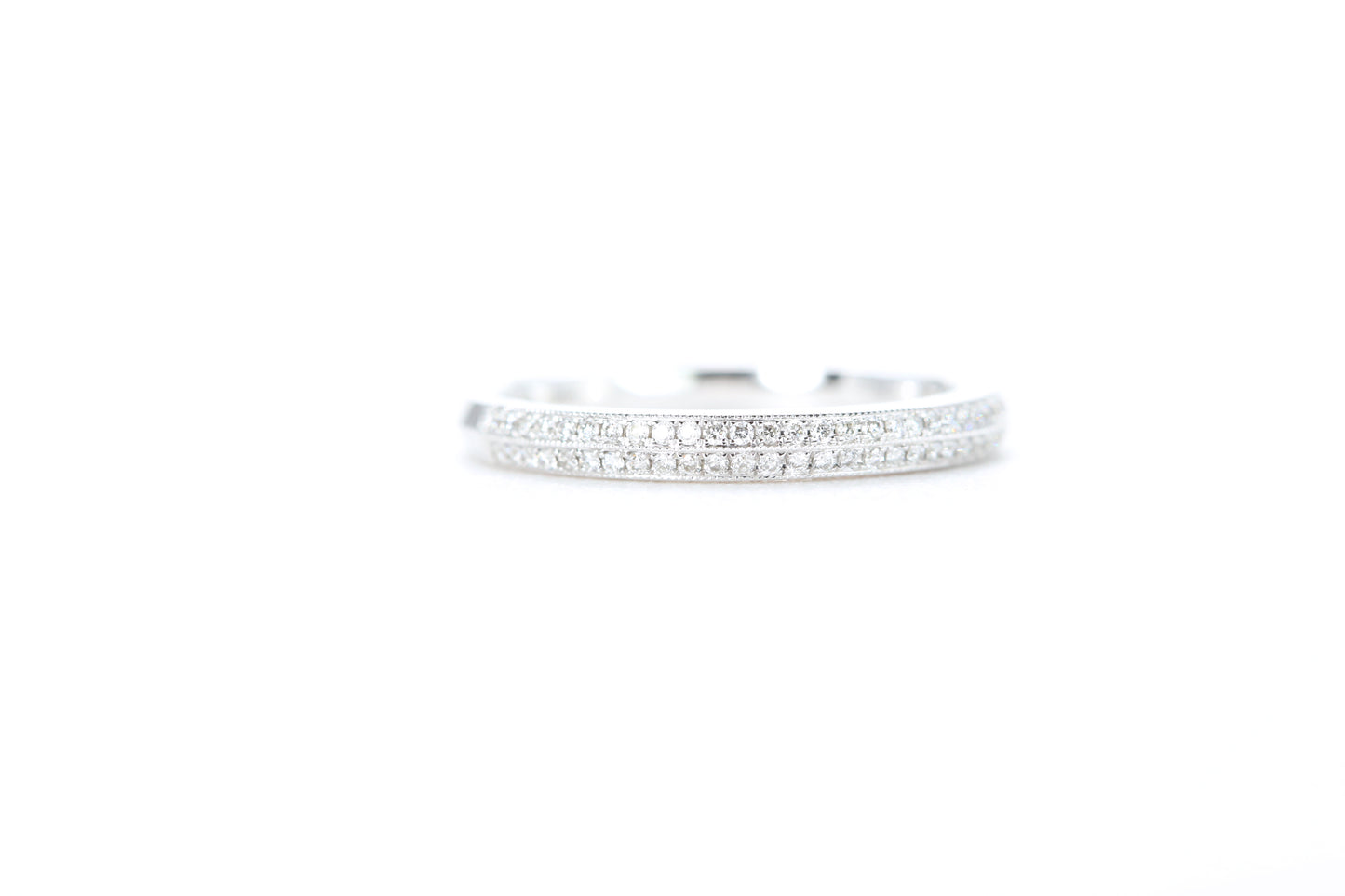 Double Row Pavé Diamond Ring
