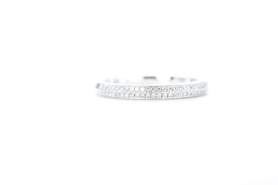 Double Row Pavé Diamond Ring