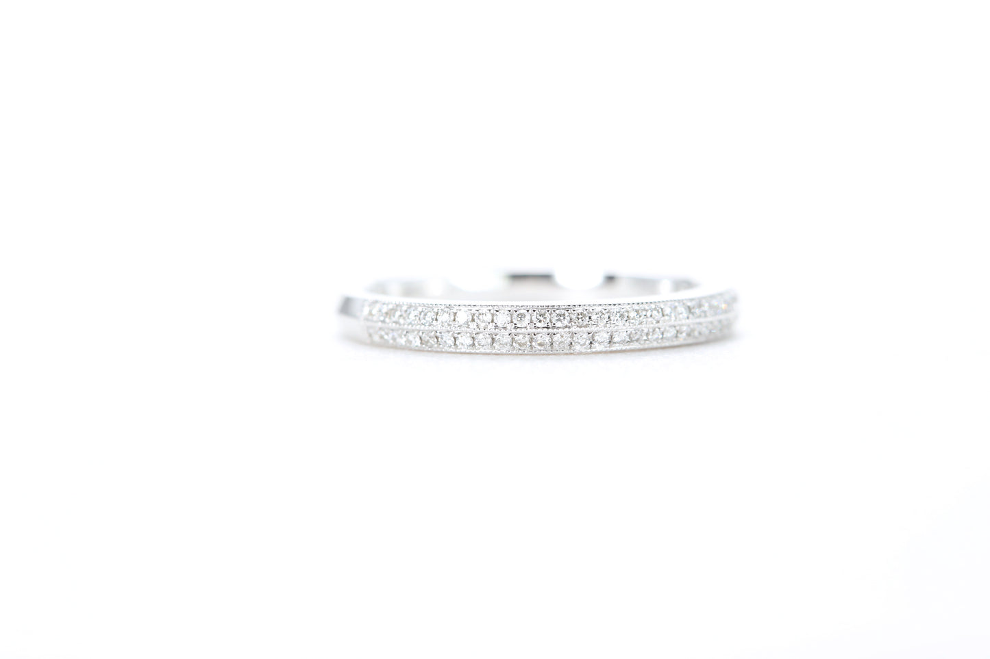 Double Row Pavé Diamond Ring