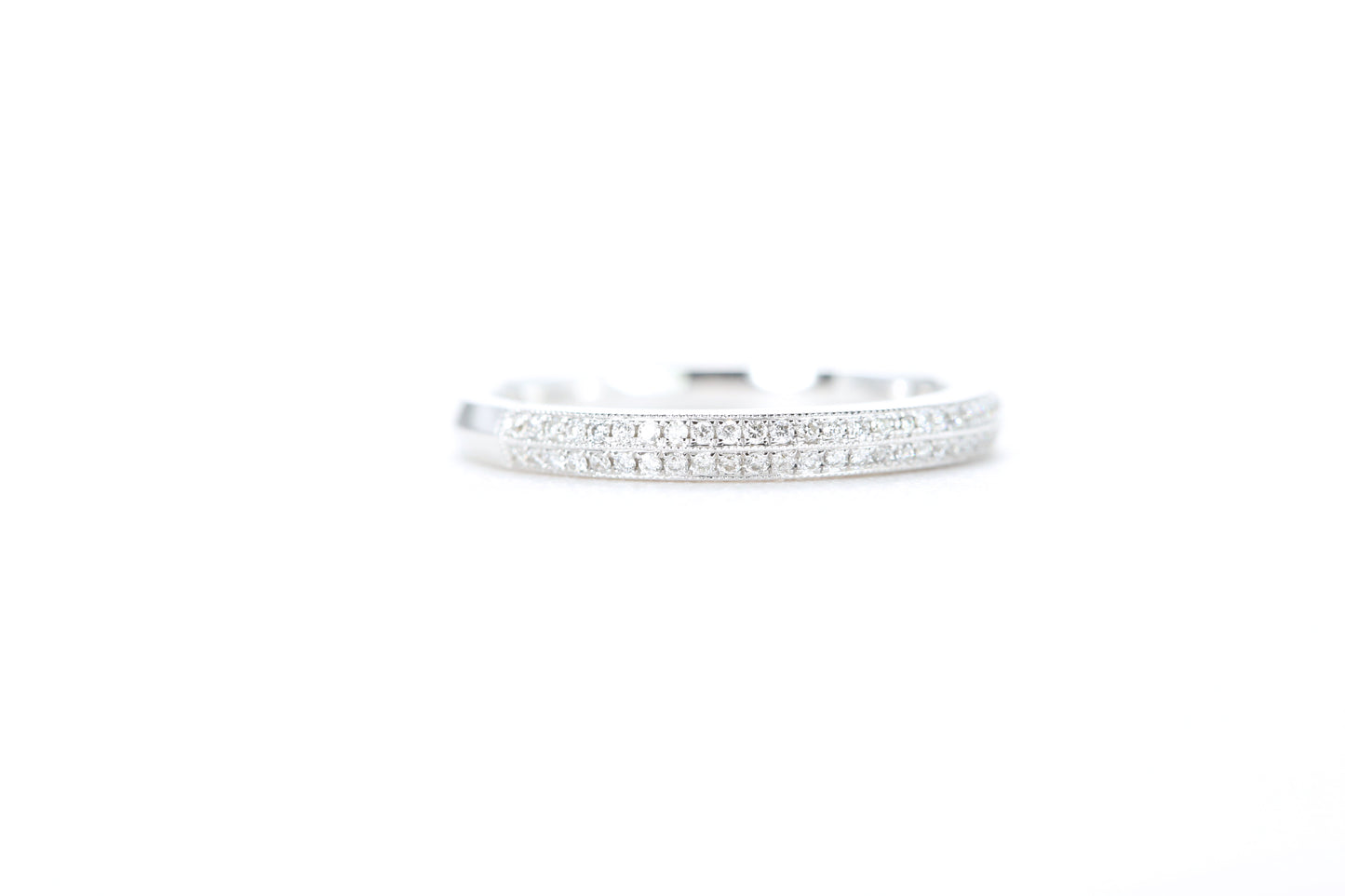 Double Row Pavé Diamond Ring