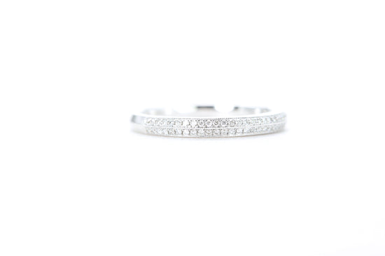 Double Row Pavé Diamond Ring