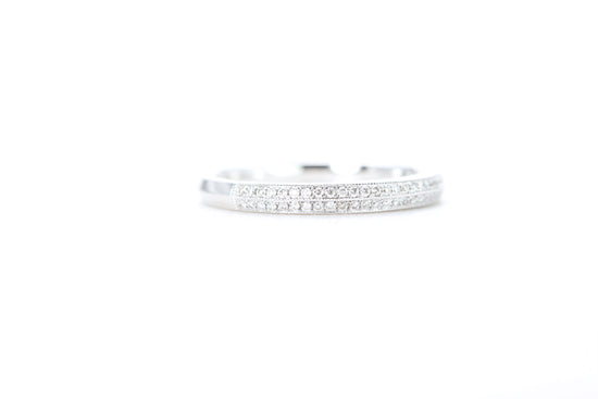 Double Row Pavé Diamond Ring