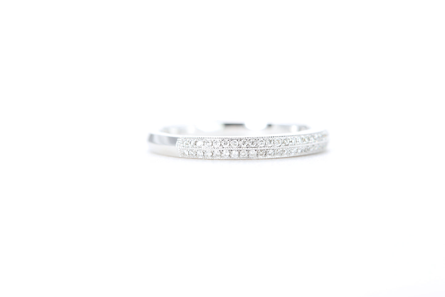 Double Row Pavé Diamond Ring