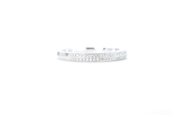 Double Row Pavé Diamond Ring