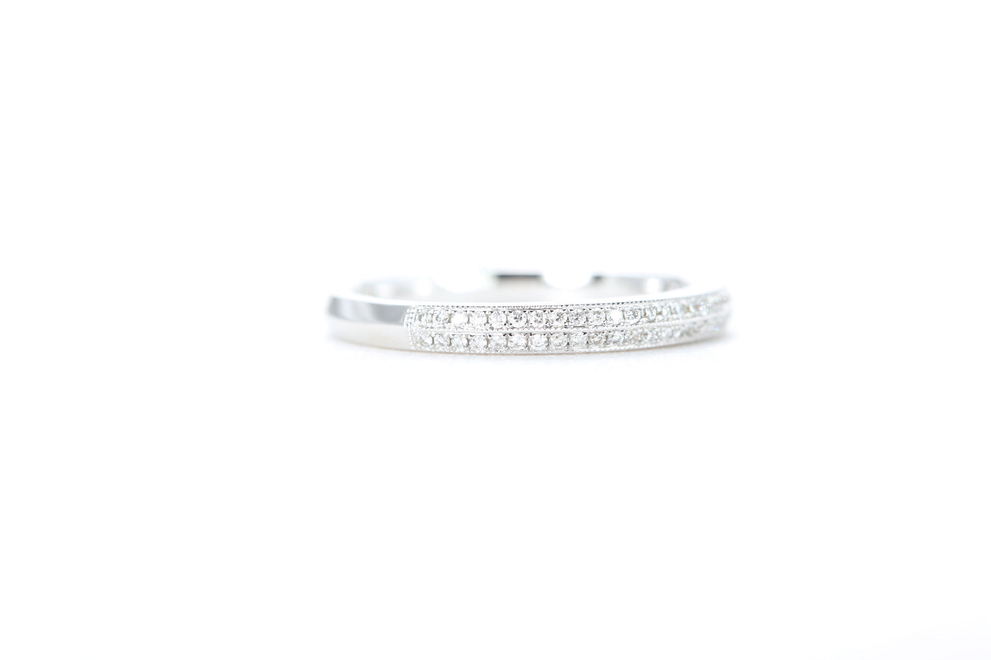 Double Row Pavé Diamond Ring