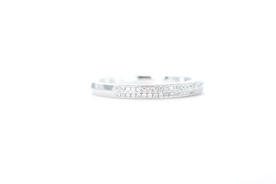 Double Row Pavé Diamond Ring