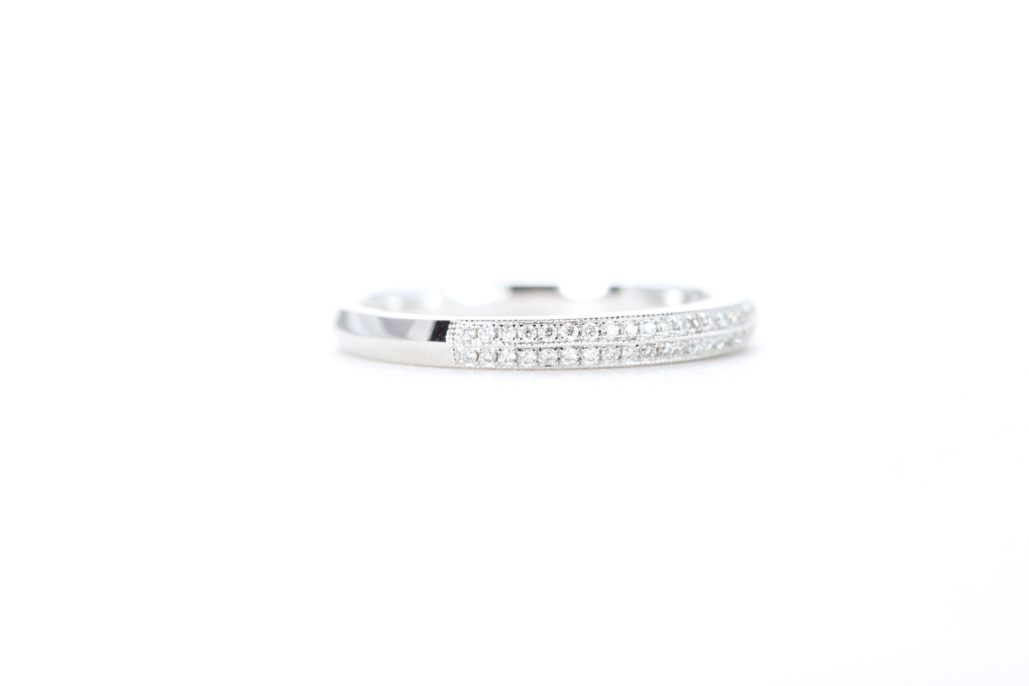 Double Row Pavé Diamond Ring