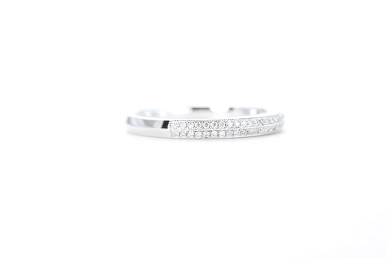 Double Row Pavé Diamond Ring