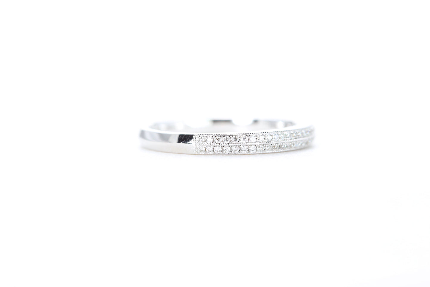 Double Row Pavé Diamond Ring