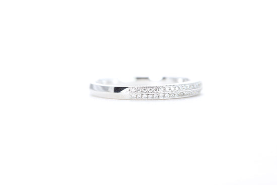 Double Row Pavé Diamond Ring