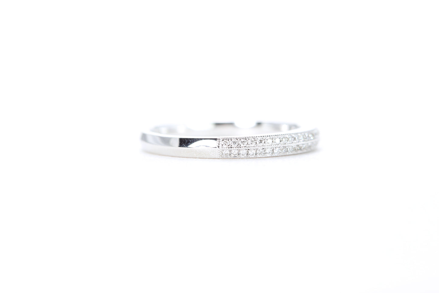Double Row Pavé Diamond Ring