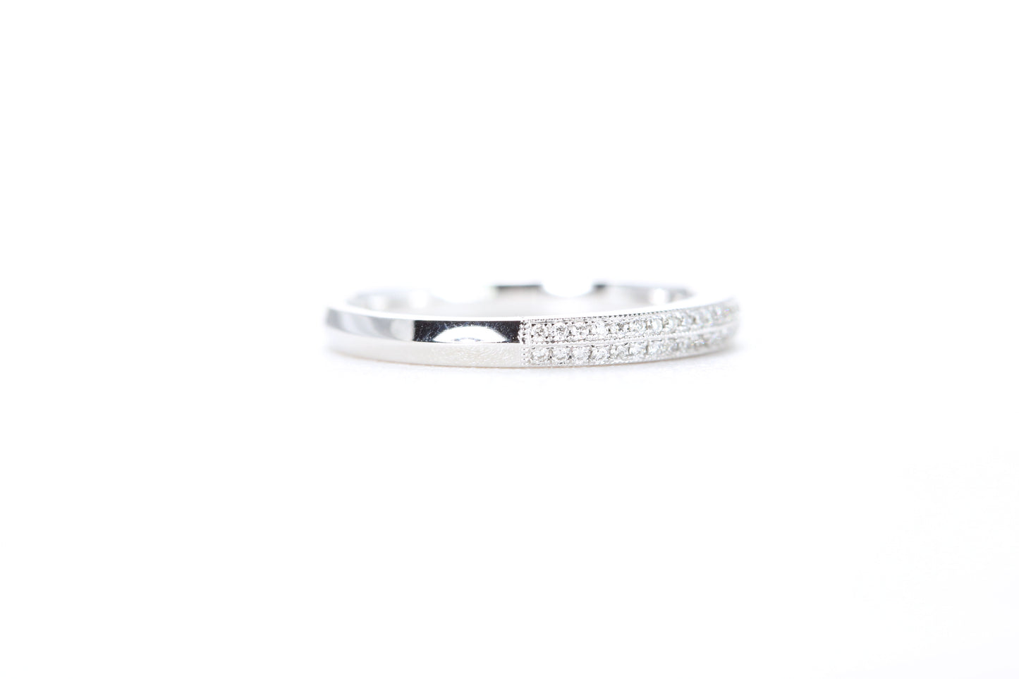 Double Row Pavé Diamond Ring
