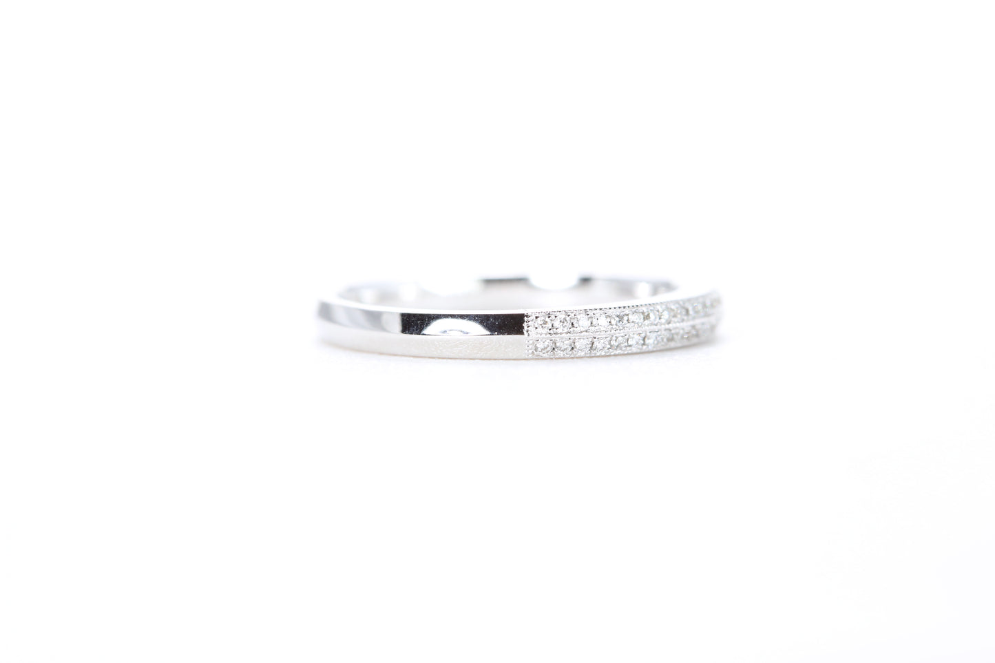 Double Row Pavé Diamond Ring