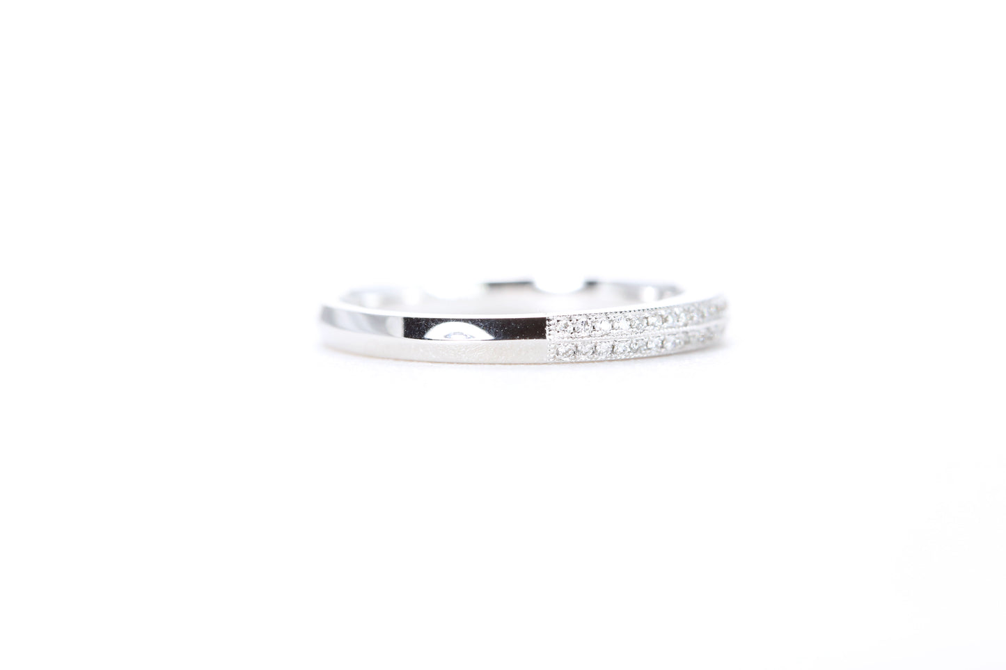 Double Row Pavé Diamond Ring