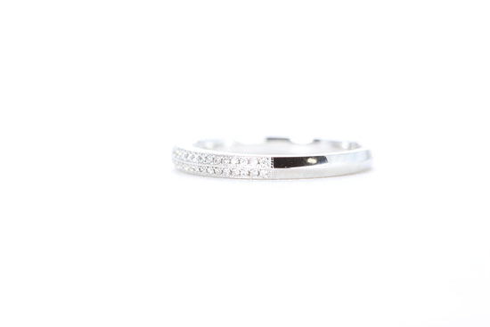 Double Row Pavé Diamond Ring