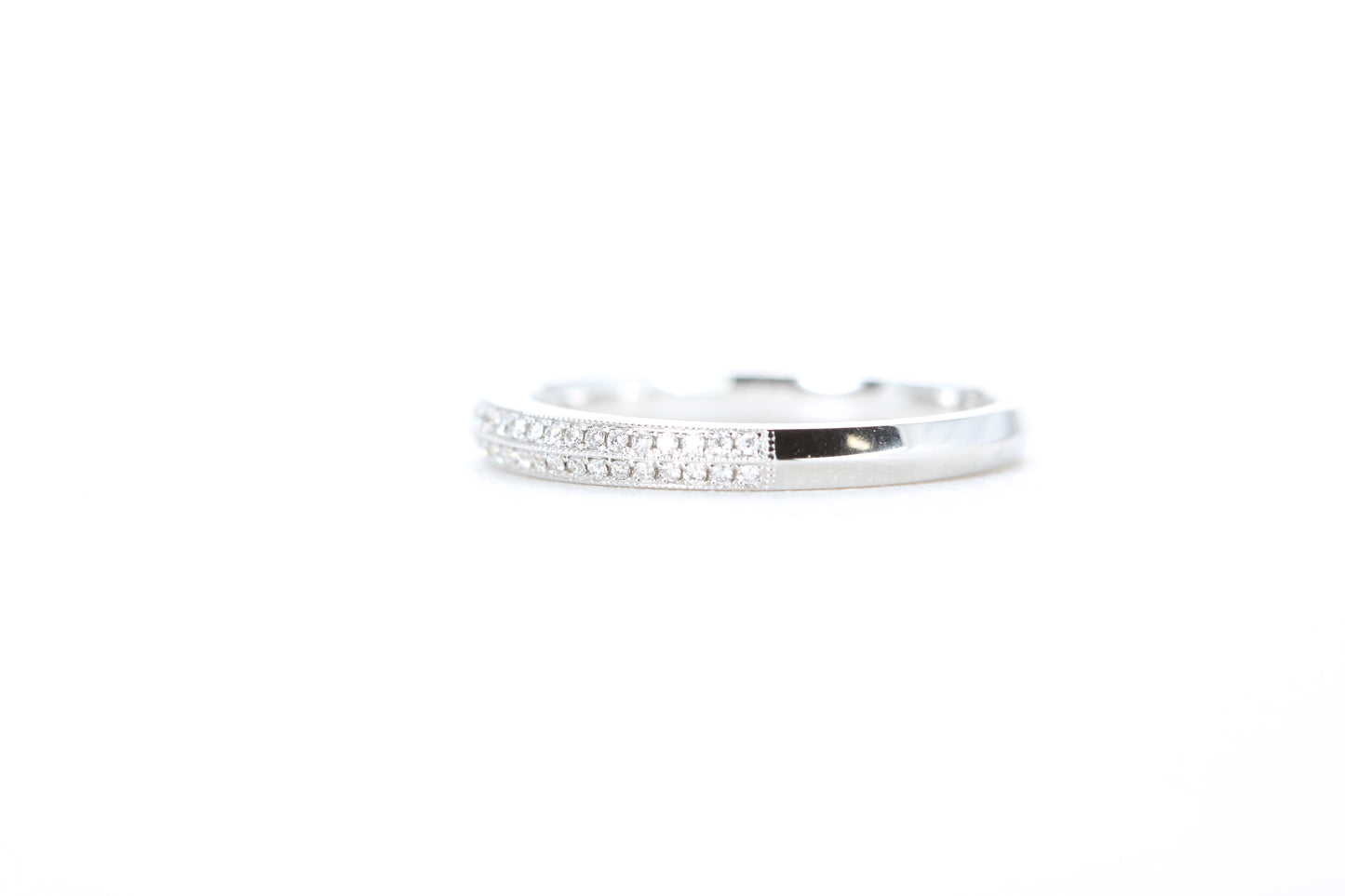 Double Row Pavé Diamond Ring