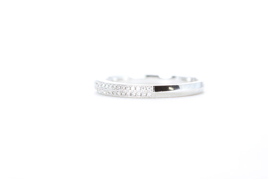 Double Row Pavé Diamond Ring