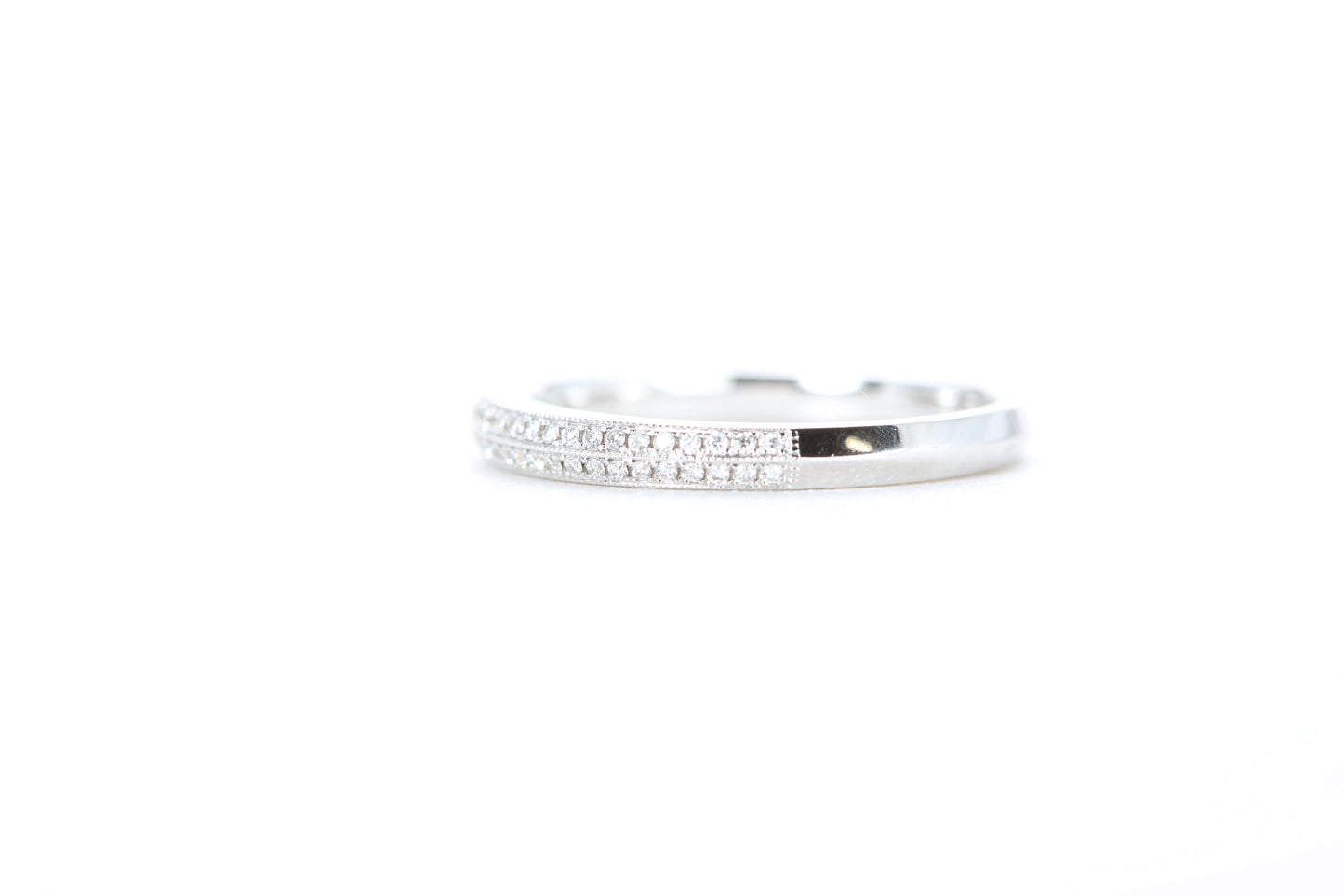 Double Row Pavé Diamond Ring