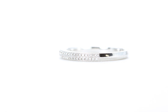 Double Row Pavé Diamond Ring