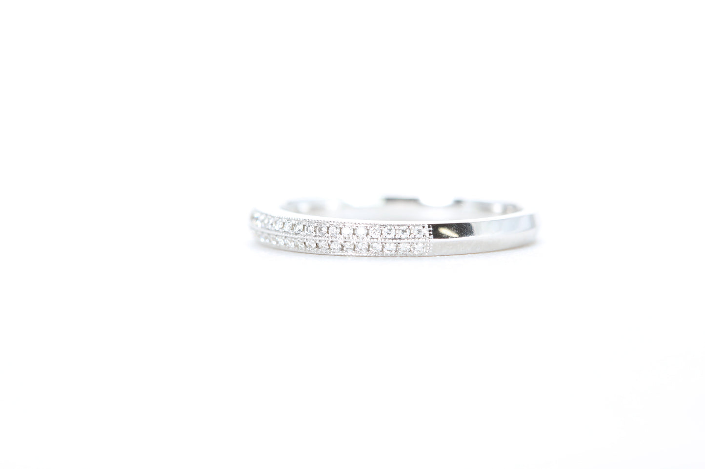Double Row Pavé Diamond Ring
