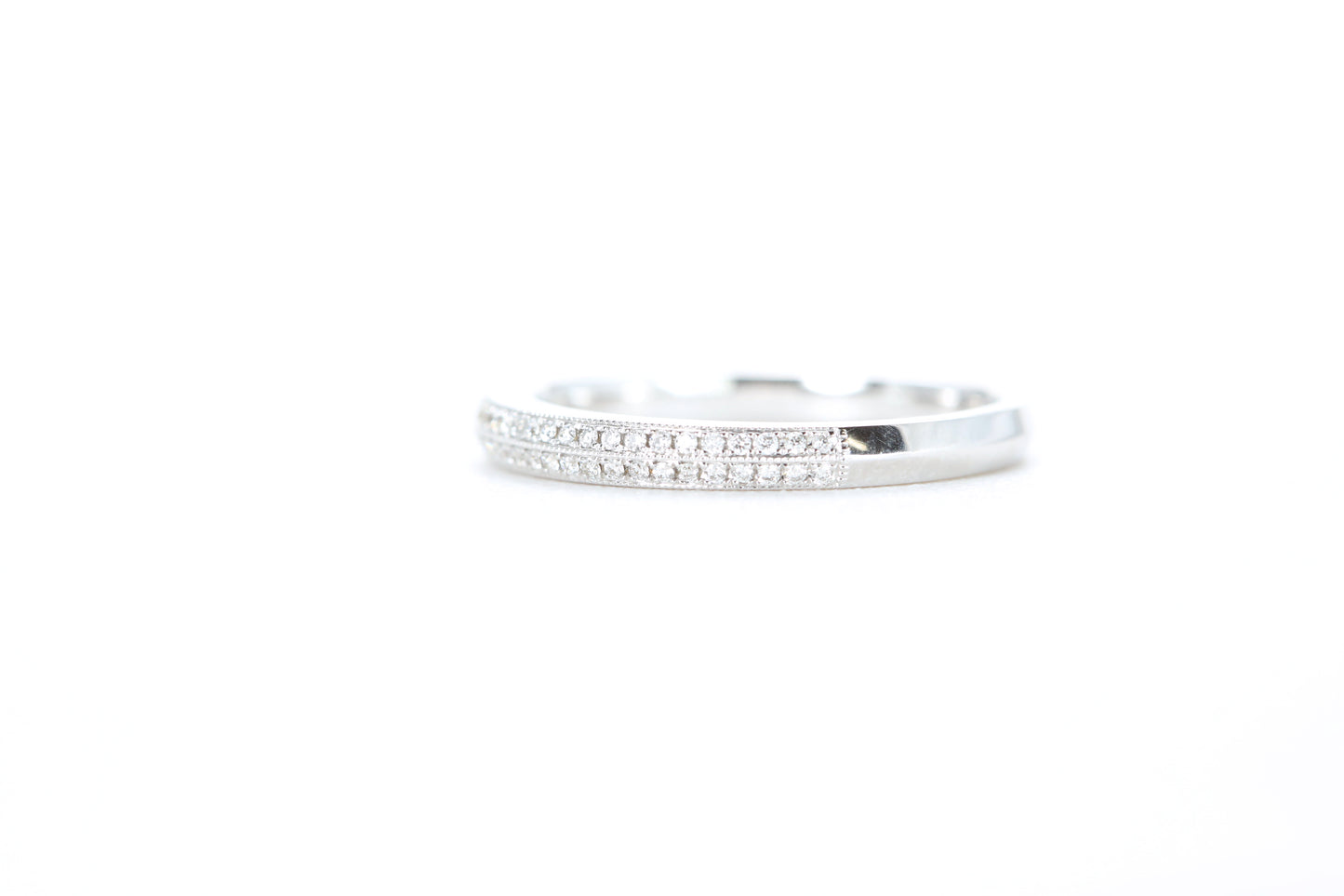 Double Row Pavé Diamond Ring