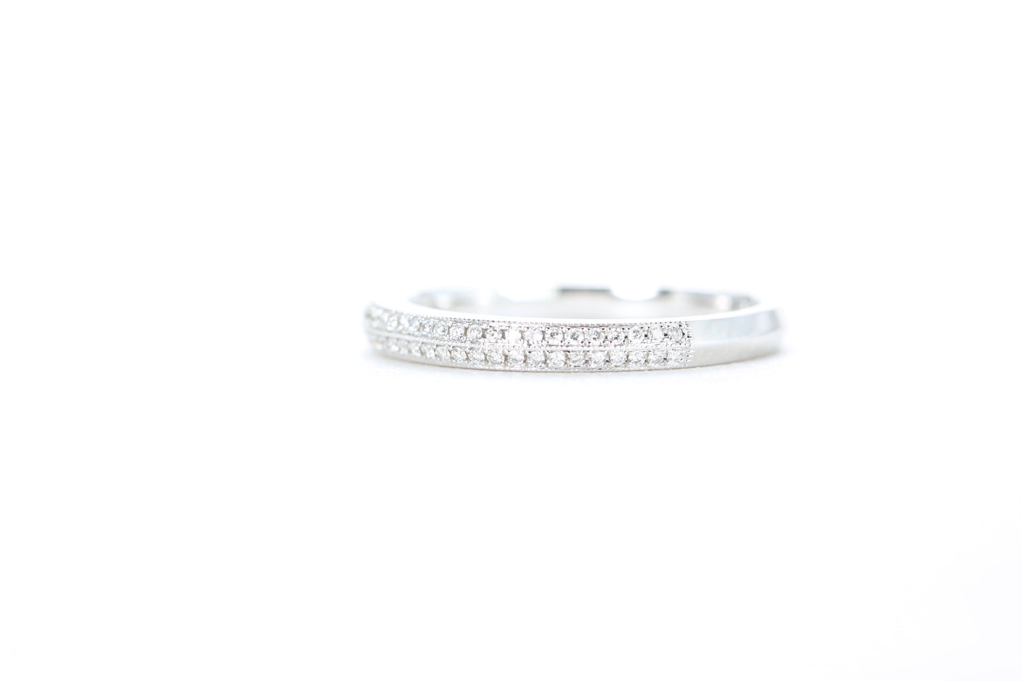 Double Row Pavé Diamond Ring