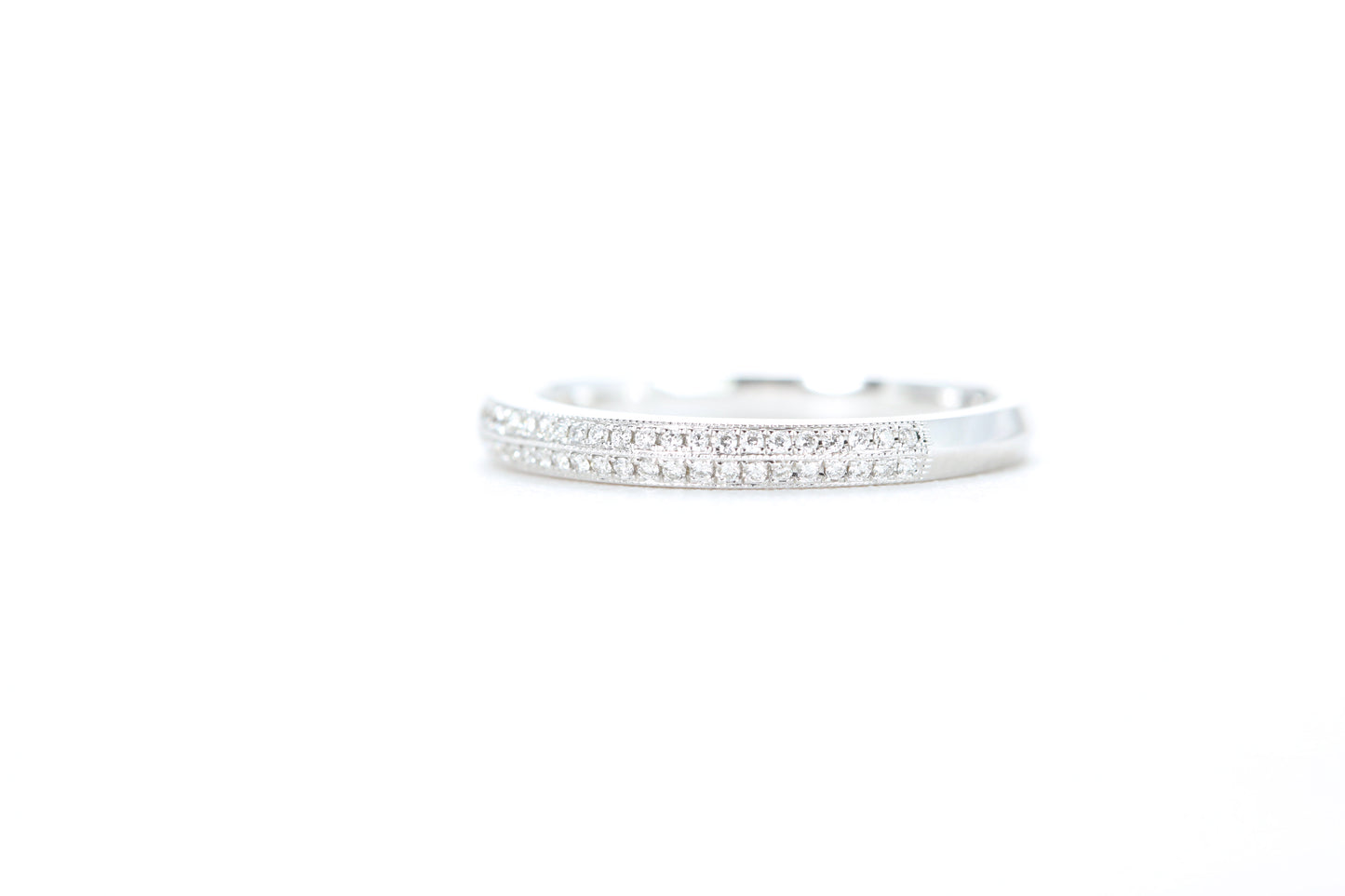 Double Row Pavé Diamond Ring