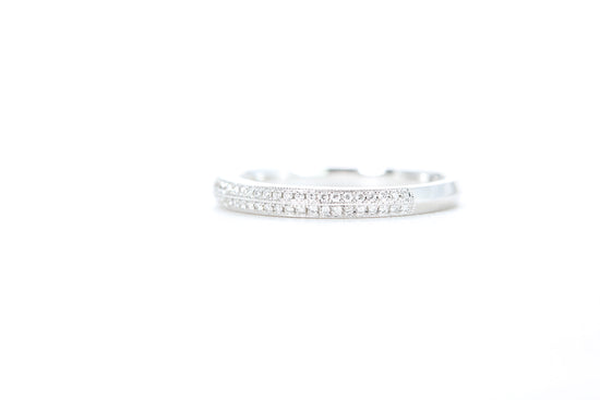 Double Row Pavé Diamond Ring