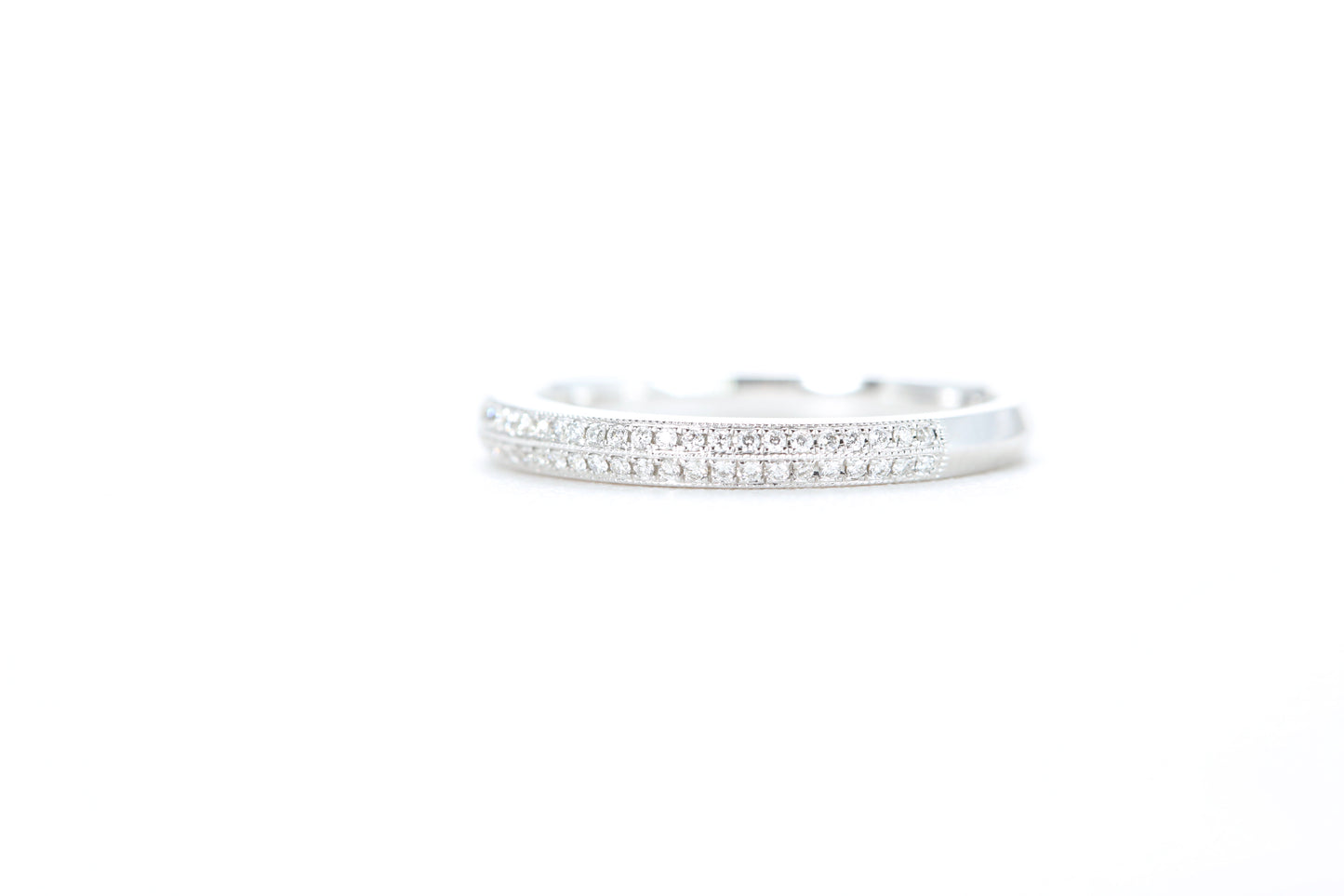 Double Row Pavé Diamond Ring