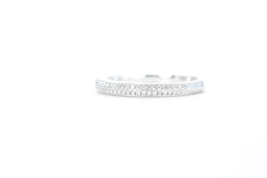 Double Row Pavé Diamond Ring