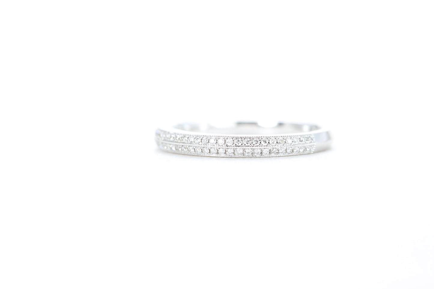Double Row Pavé Diamond Ring