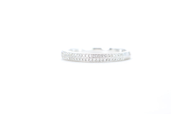 Double Row Pavé Diamond Ring