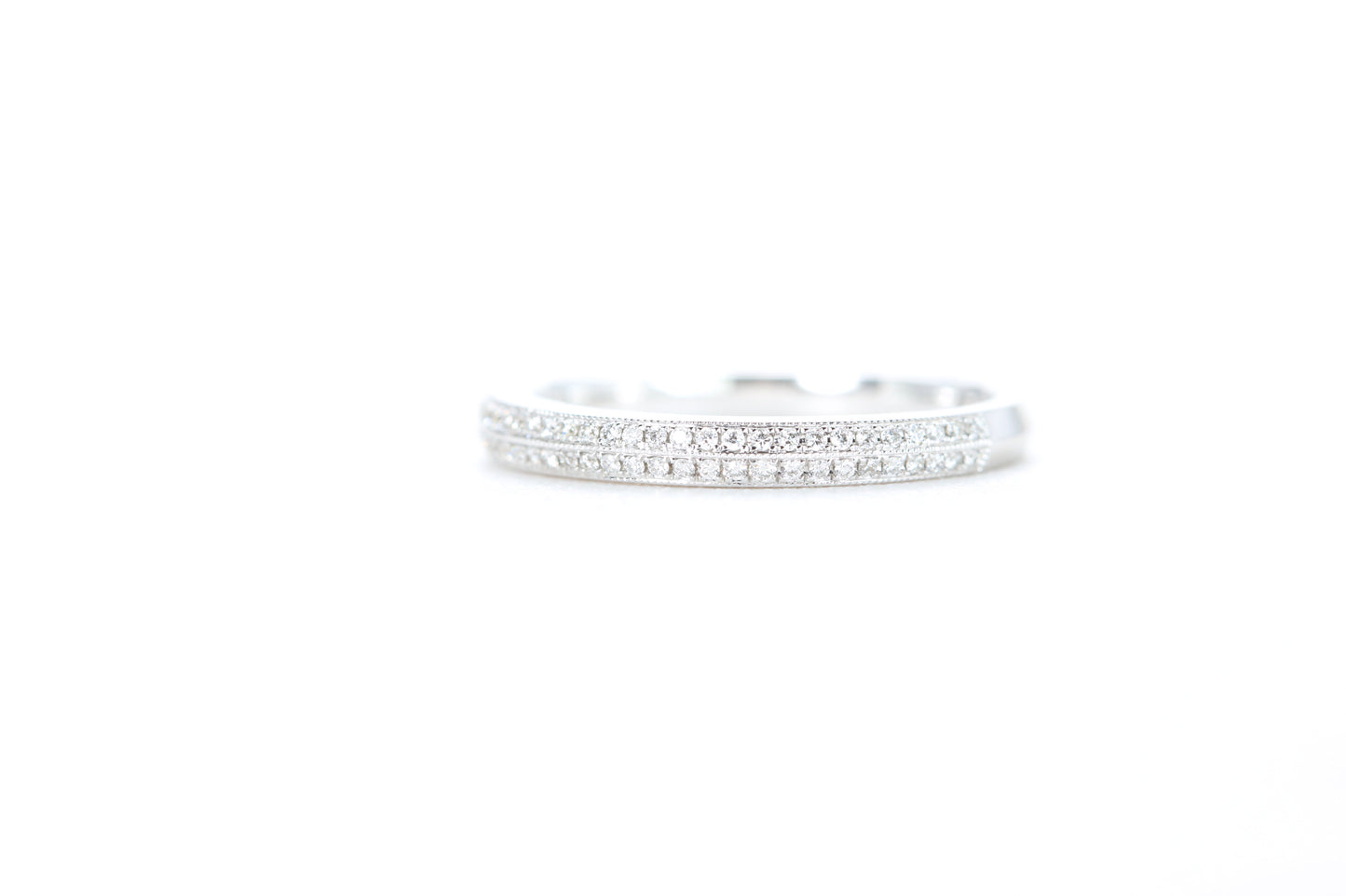Double Row Pavé Diamond Ring